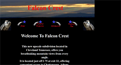 Desktop Screenshot of falconcrestsubdivision.com